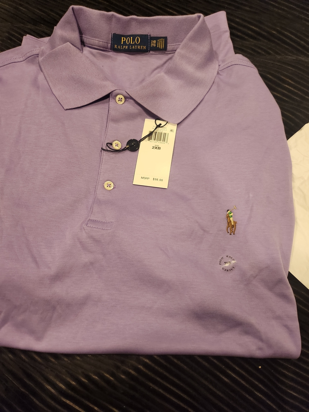 Polo by Ralph Lauren Men’s Lavender Short-Sleeve Polo